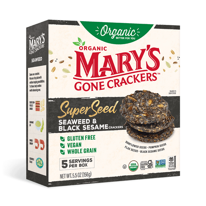 Super Seed Seaweed & Black Sesame Crackers